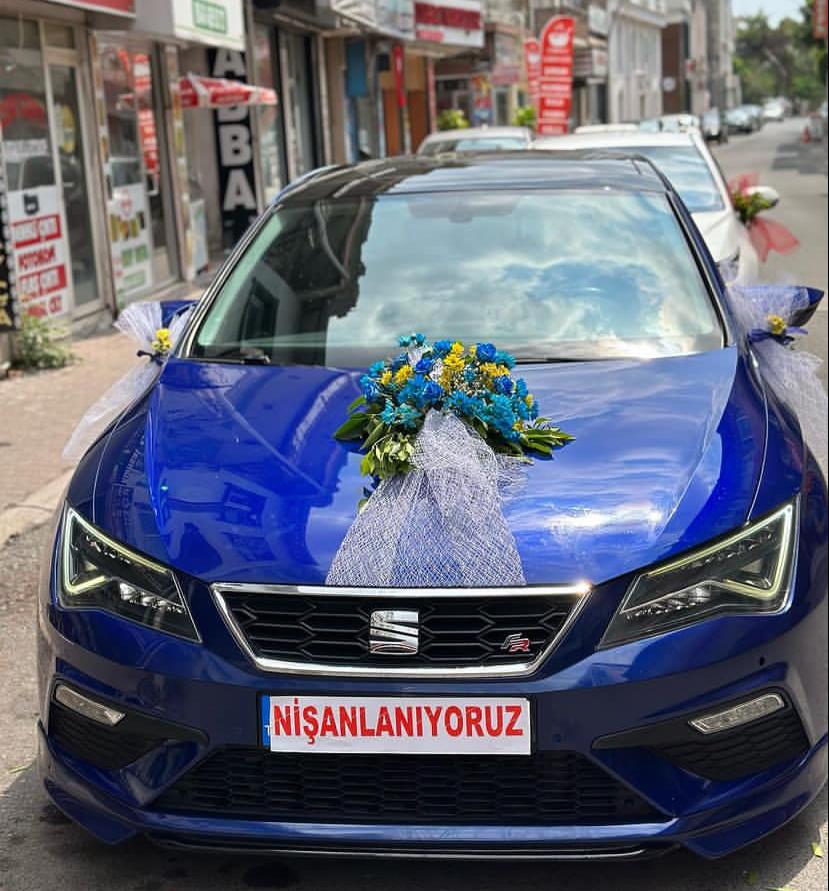 Canlı Araba Süsü Renkli